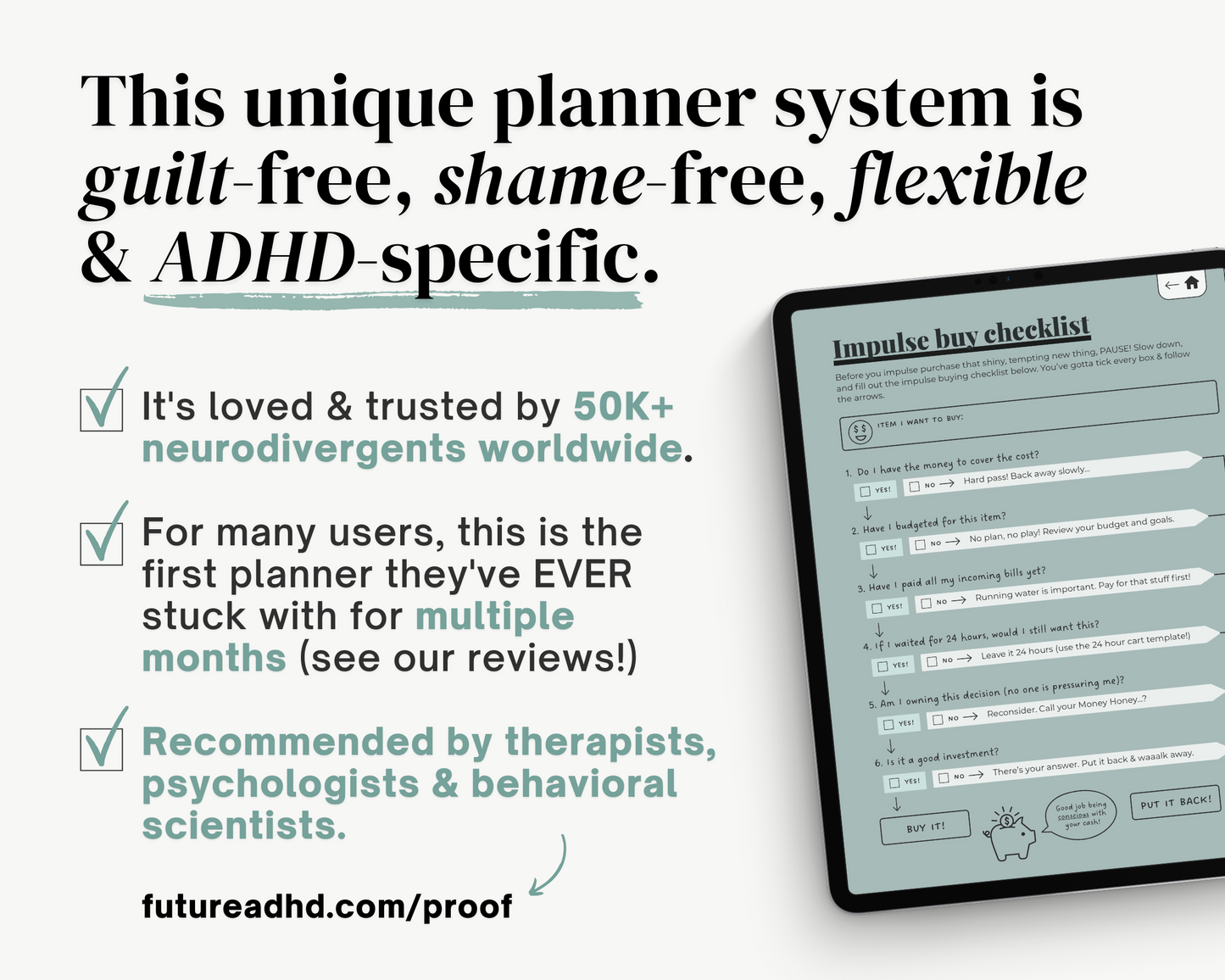 EUCALYPTUS - ADHD Digital Planner for iPad & Android tablets