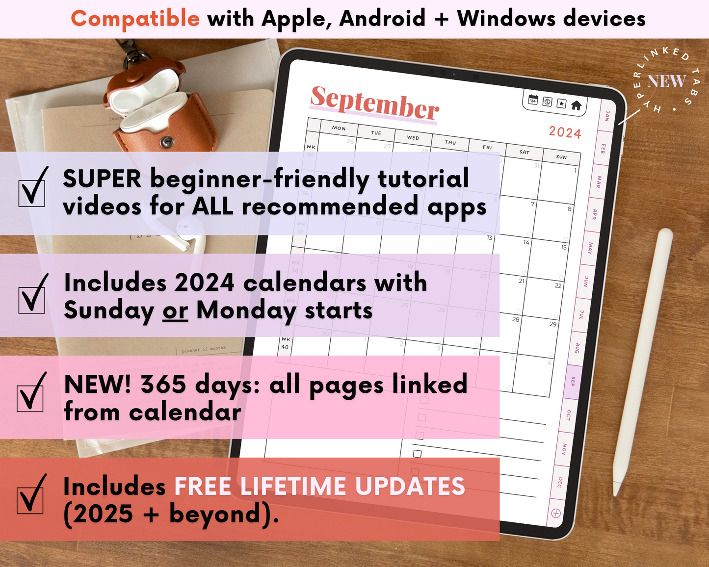 SORBET - ADHD Digital Planner for iPad & Android tablets