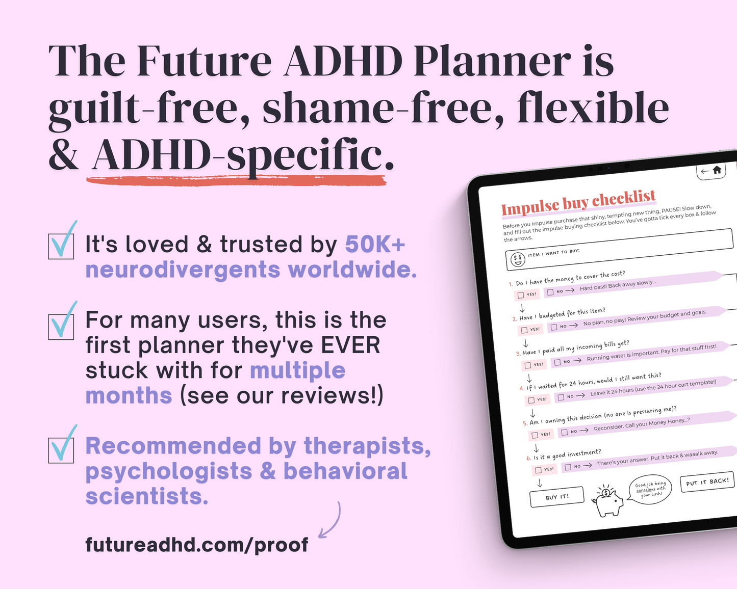 SORBET - ADHD Digital Planner for iPad & Android tablets