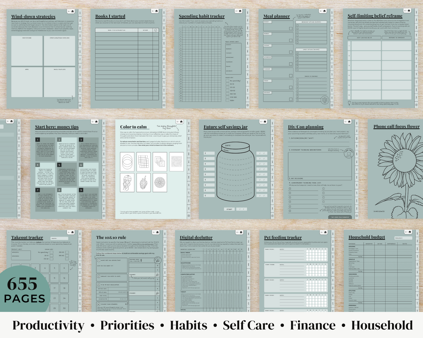 EUCALYPTUS - ADHD Digital Planner for iPad & Android tablets