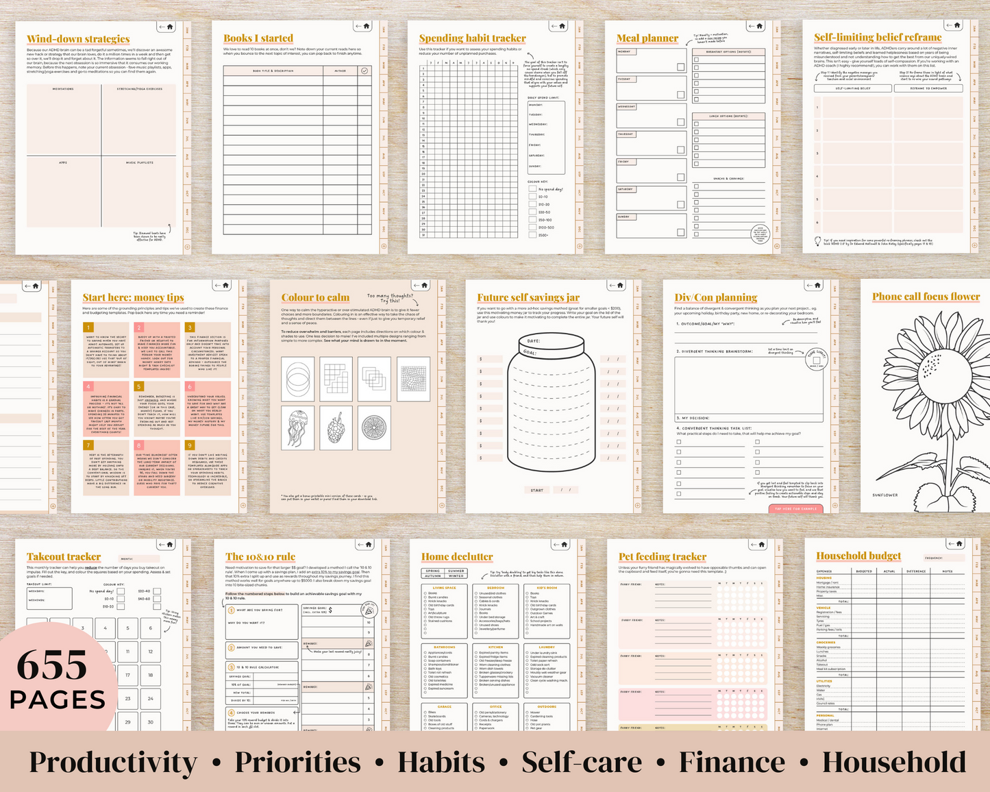 SUNSET - ADHD Digital Planner for iPad & Android tablets