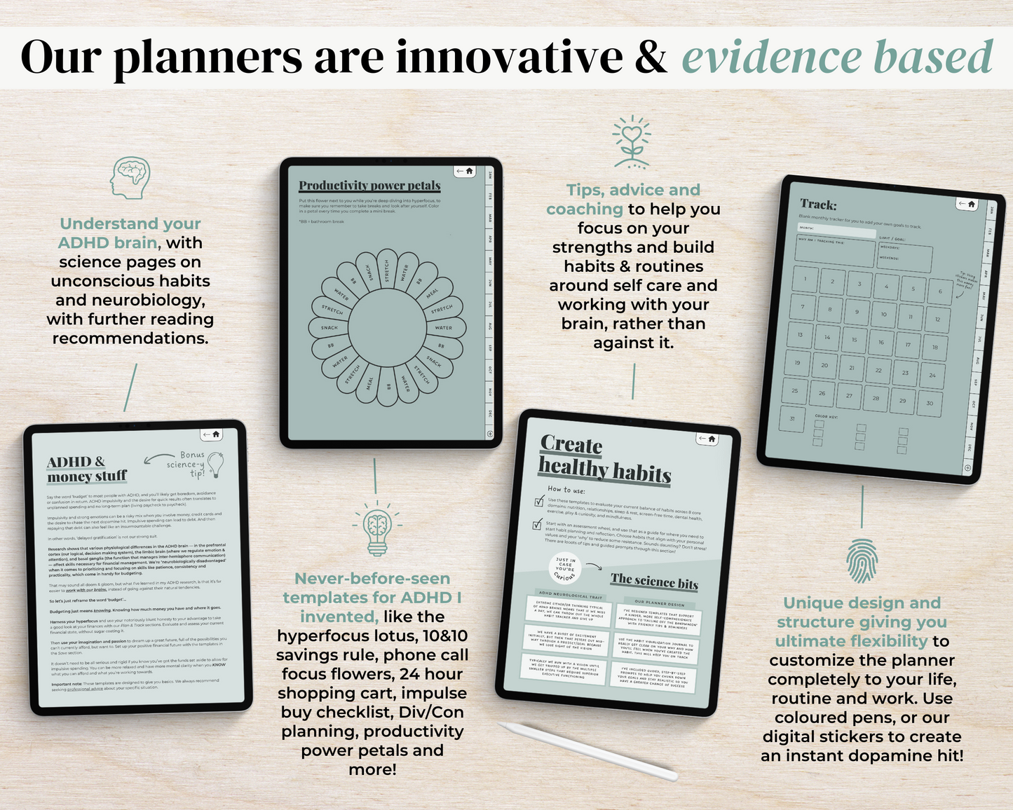 EUCALYPTUS - ADHD Digital Planner for iPad & Android tablets