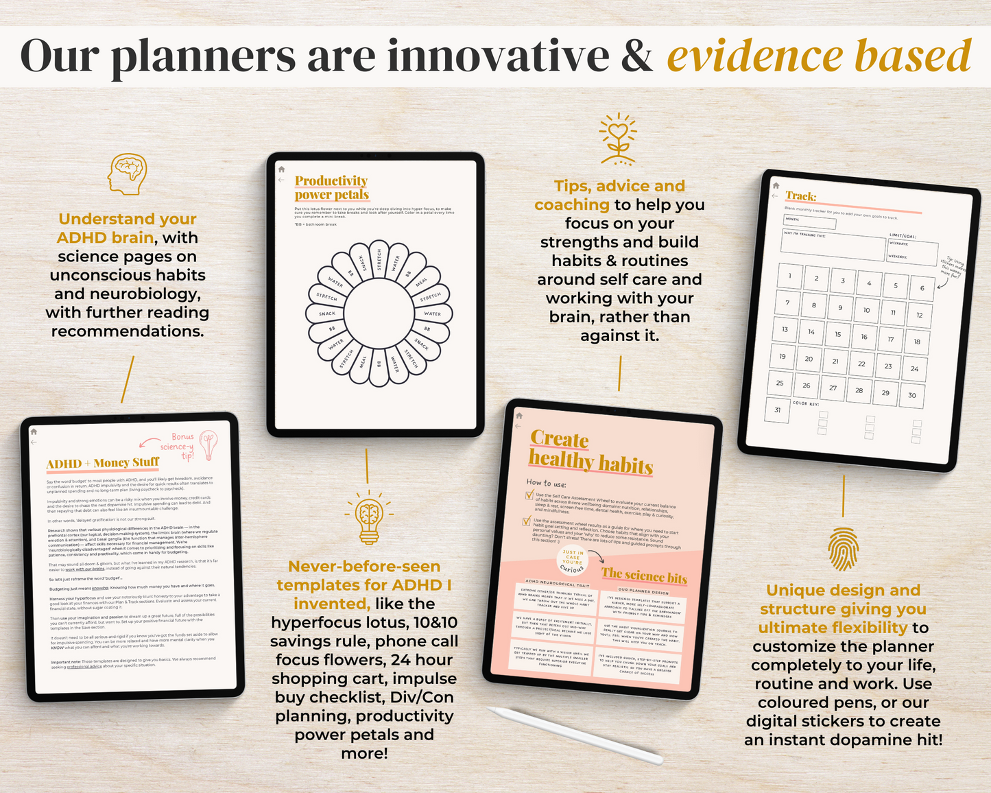 SUNSET - ADHD Digital Planner for iPad & Android tablets