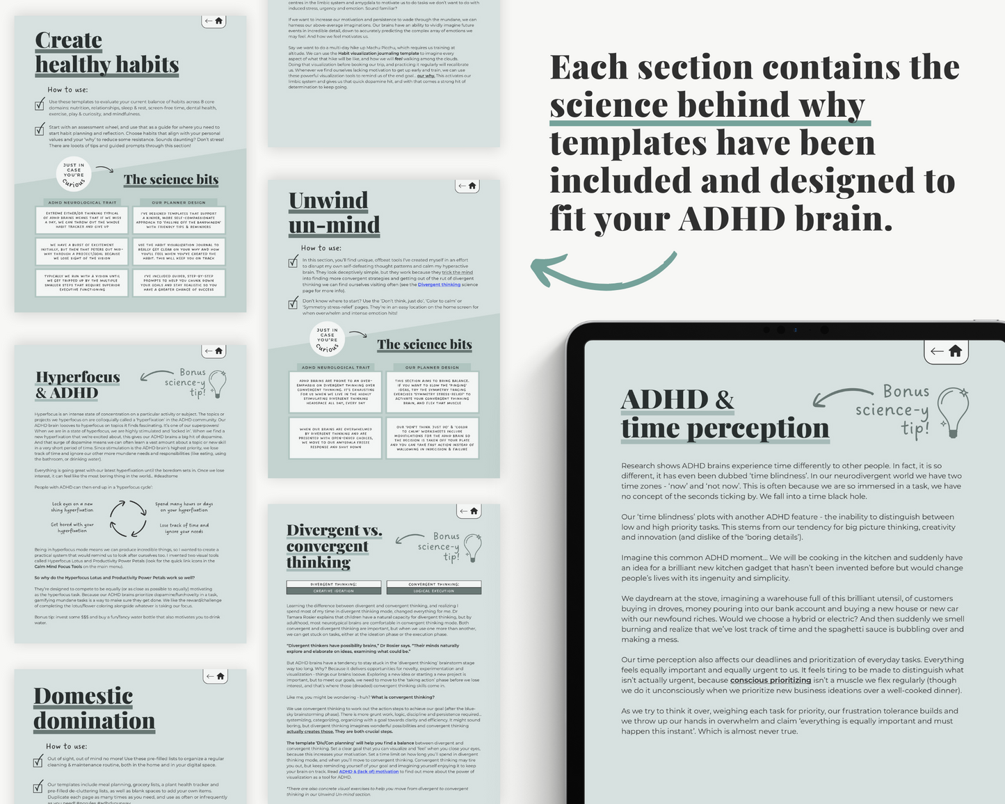 EUCALYPTUS - ADHD Digital Planner for iPad & Android tablets