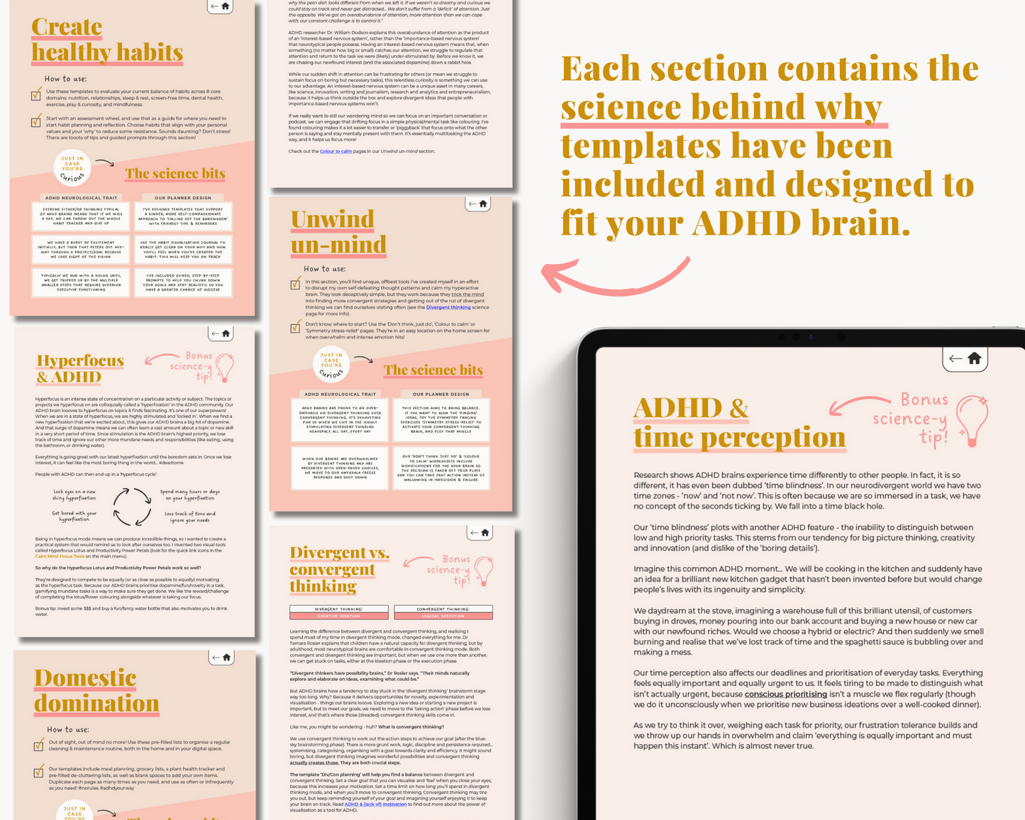 SUNSET - ADHD Digital Planner for iPad & Android tablets