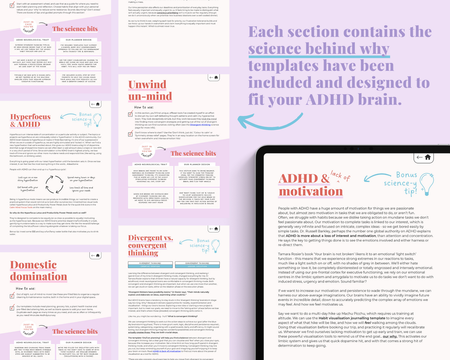 SORBET - ADHD Digital Planner for iPad & Android tablets