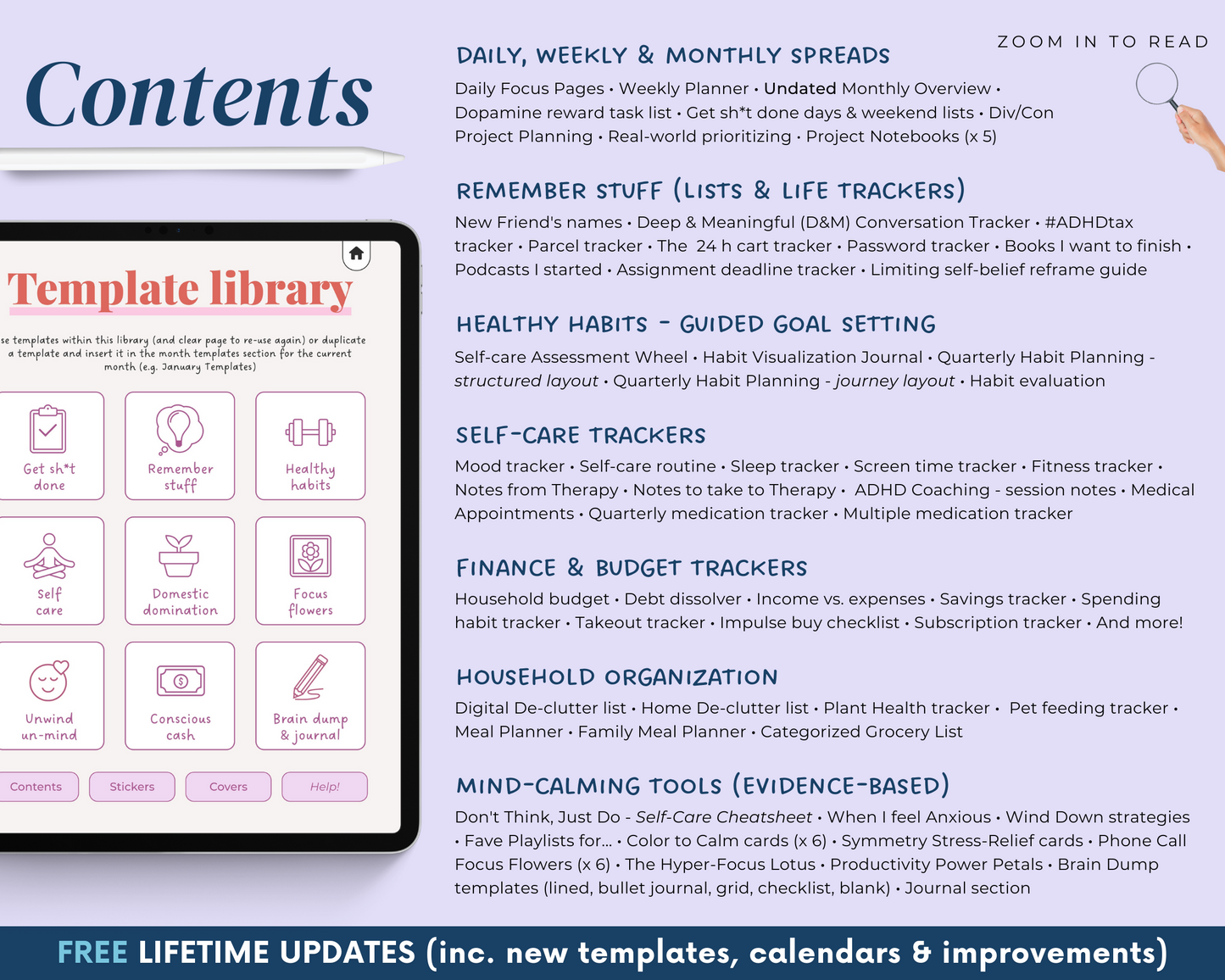 SORBET - ADHD Digital Planner for iPad & Android tablets