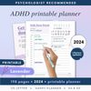 LAVENDER PRINTABLE - ADHD Planner, Self Care & Habits Workbook & Journal